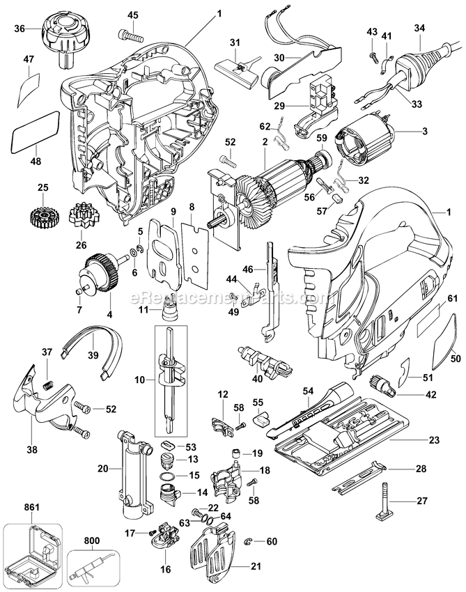 Black and Decker JS700K-B2 (Type 1) Gen 3 Scumbuster W/Access Power Tool Page A Diagram